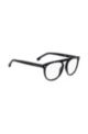 Optical frames in black acetate with hardware details, Black