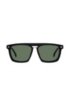 Clip-on sun lenses in black acetate, Black