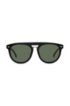 Clip-on sun lenses in round black acetate, Black
