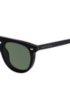 Clip-on sun lenses in round black acetate, Black