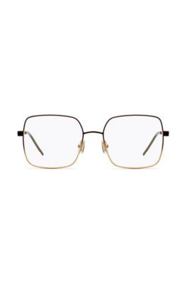 Monture optique en acier à effets ombrés