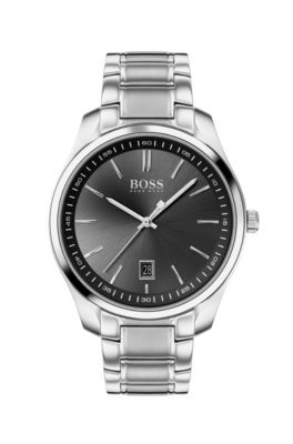 hugo boss black metal strap watch