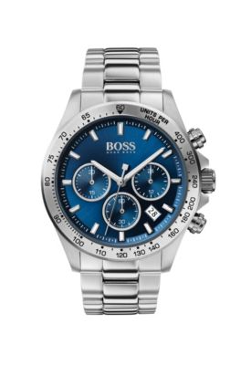 Stainless-steel chronograph watch with 