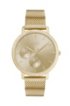 Gold-plated watch with Swarovski&reg; crystals, Gold