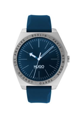 hugo boss watches silicone strap