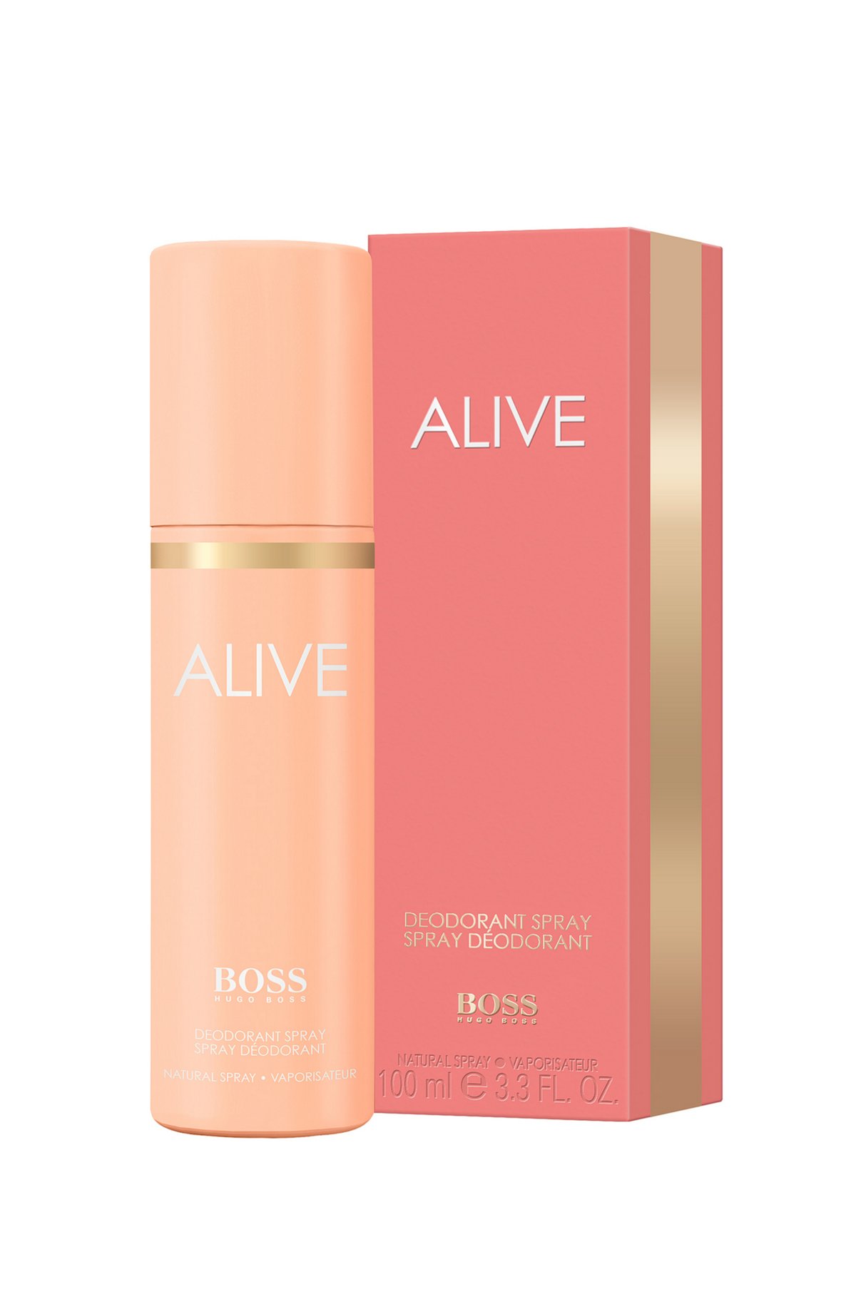 Deodorante spray BOSS Alive 100 ml, Rosa chiaro