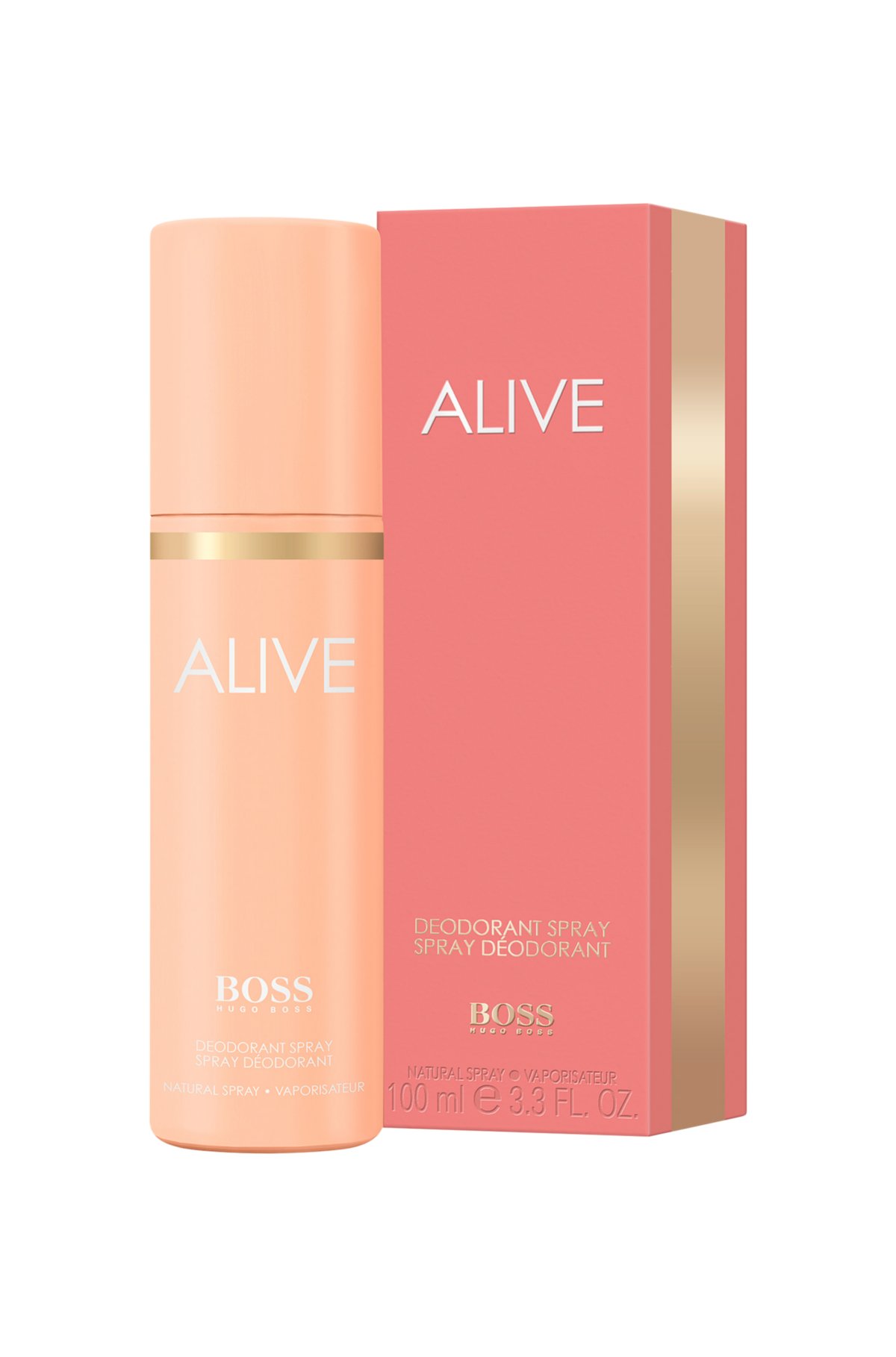 BOSS Alive deodorant spray 100ml, light pink