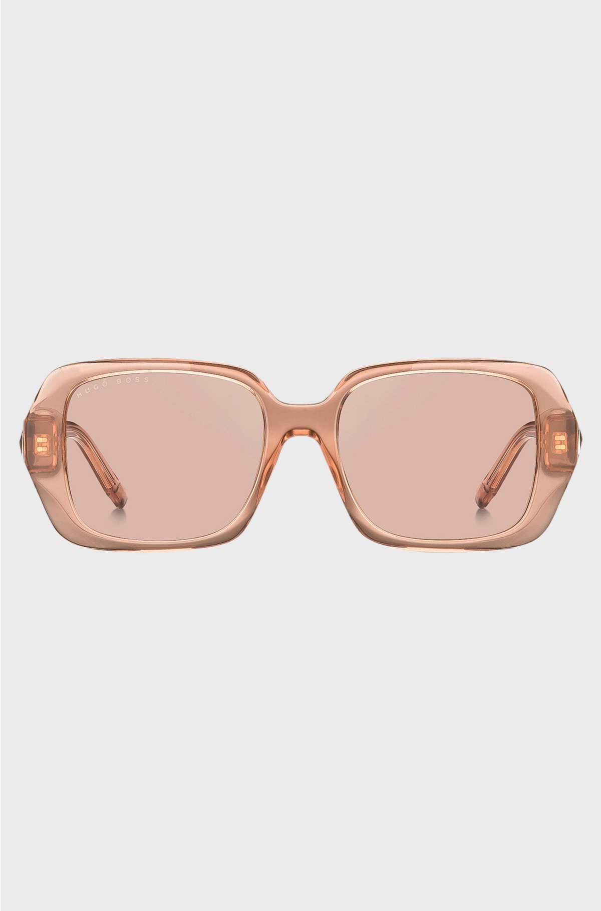 Nude-acetate sunglasses with signature hardware, Pink