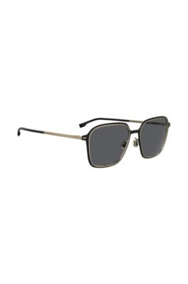BOSS - Angular-frame sunglasses with 