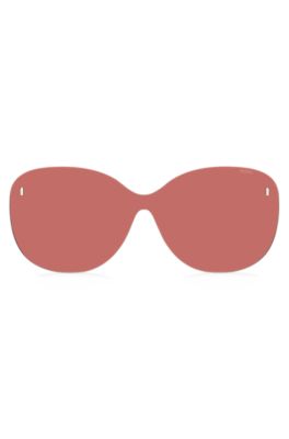 Ronde, roze clip-on glazen met magnetische studs, Assorted-Pre-Pack