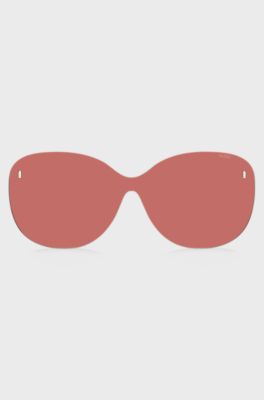 Ronde, roze clip-on glazen met magnetische studs, Assorted-Pre-Pack
