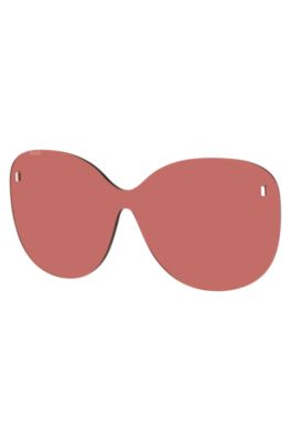 Ronde, roze clip-on glazen met magnetische studs, Assorted-Pre-Pack