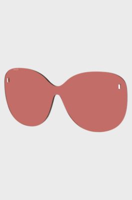 Ronde, roze clip-on glazen met magnetische studs, Assorted-Pre-Pack