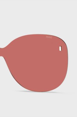 Ronde, roze clip-on glazen met magnetische studs, Assorted-Pre-Pack