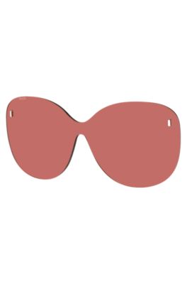 Ronde, roze clip-on glazen met magnetische studs, Assorted-Pre-Pack