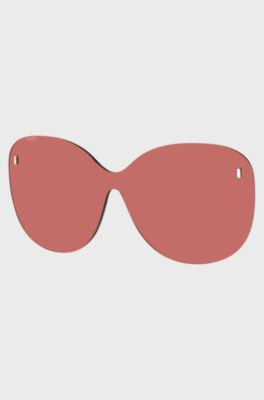 Ronde, roze clip-on glazen met magnetische studs, Assorted-Pre-Pack