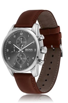 hugo boss khaki watch