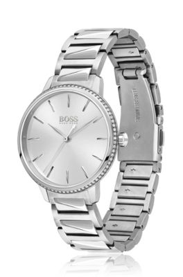 ladies black hugo boss watch