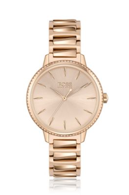 hugo boss womens watch silver