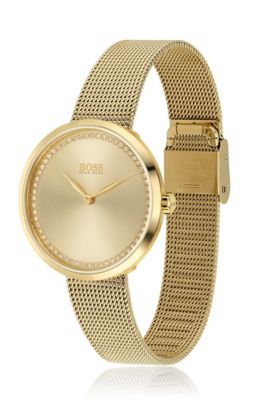 hugo boss womens gold watch