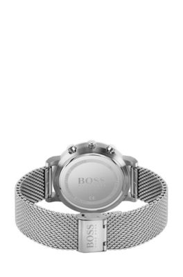 hugo boss watch mens silver