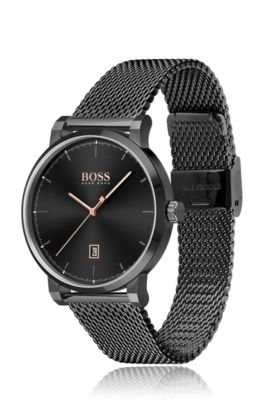 iced out hugo boss watch