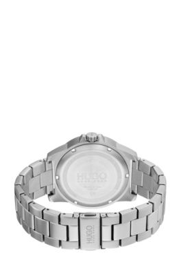 hugo boss watch mens silver