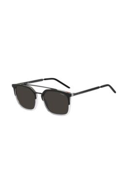 HUGO - Double-bridge sunglasses in metal and