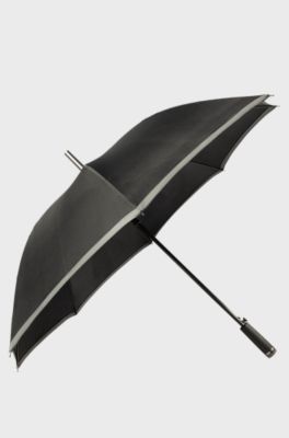 Umbrella with contrast canopy edge, Black