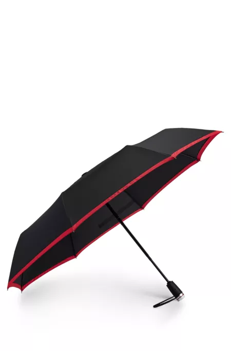Pocket umbrella with red border