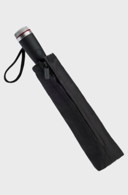 Guarda-chuva de bolso com borda vermelha, Black