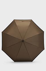 Khaki pocket umbrella with black border, Khaki