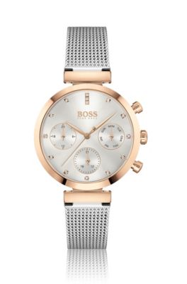 hugo boss watch gold and silver