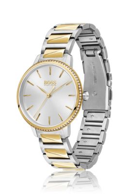 BOSS - Two-tone watch with trimmed bezel