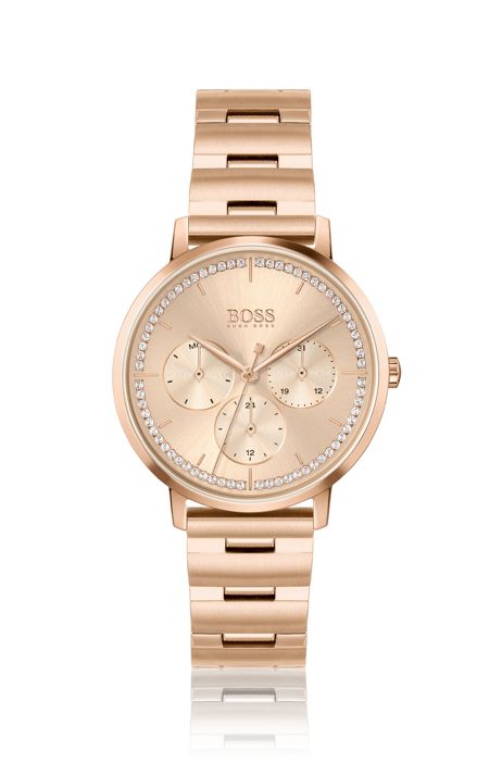 BOSS by HUGO BOSS Boss Horloge in het Metallic Dames Accessoires voor voor Horloges voor 