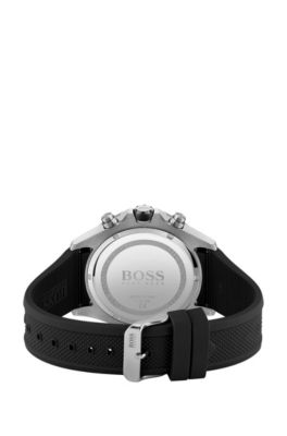 hugo boss silicone strap watch