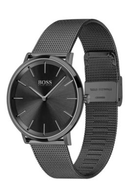 hugo boss watch mesh strap