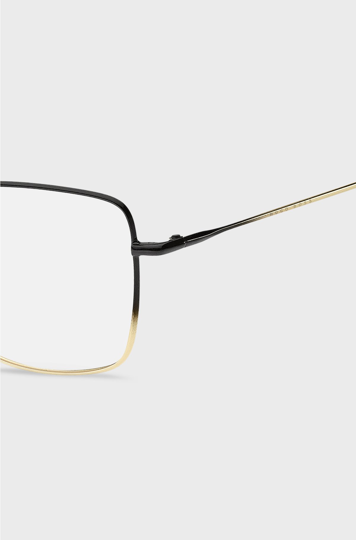 Ombré-detail optical frames in lightweight steel , Black Patterned