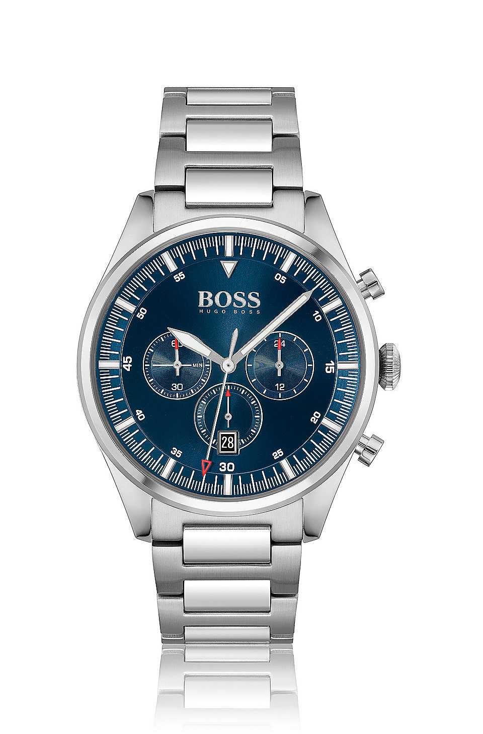 Hugo Boss Watch Silver With Blue Face Sale Price, Save 67% | jlcatj.gob.mx