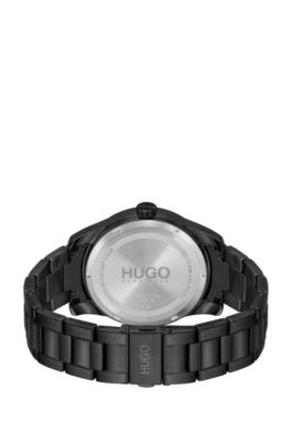 hugo boss watch mens silver