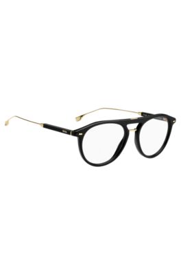 Blue-light-blocking optical frames in black acetate, Assorted-Pre-Pack