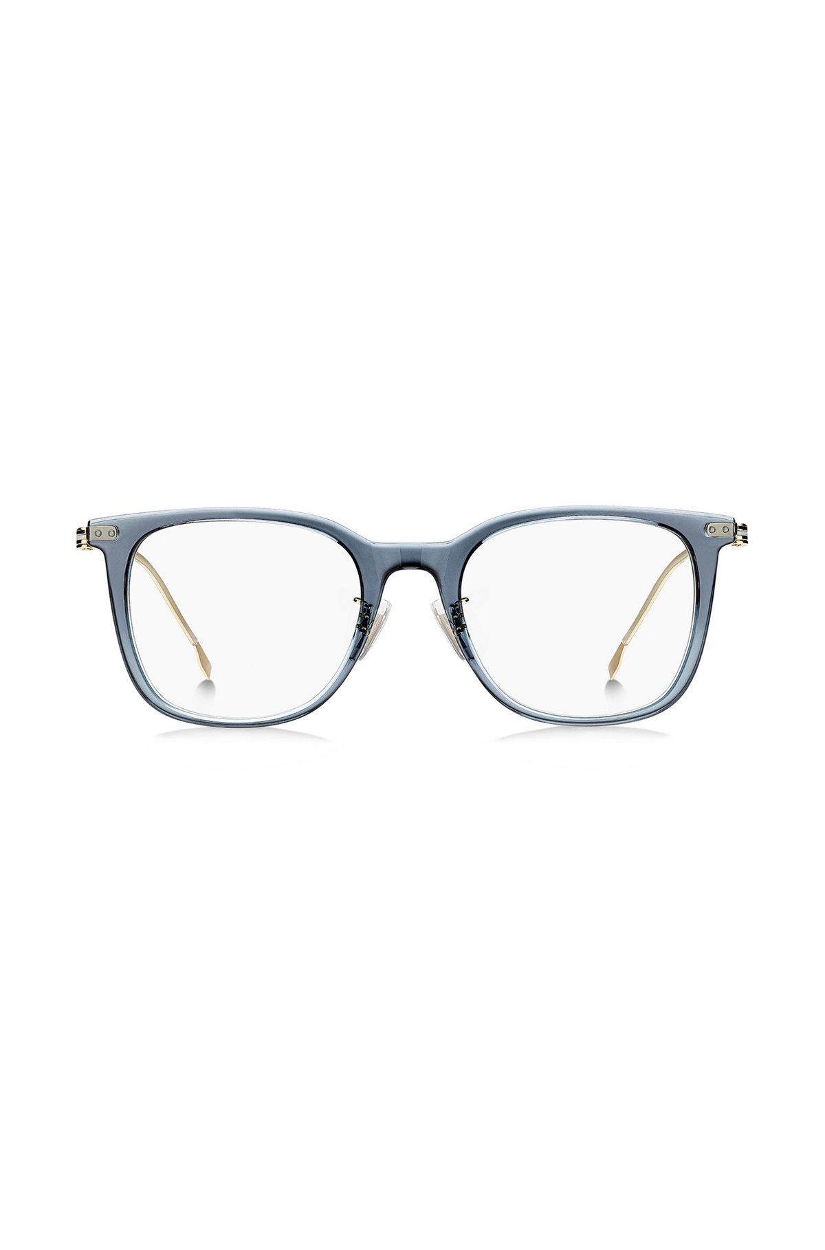 Blue-acetate optical frames with gold-tone temples, Assorted-Pre-Pack