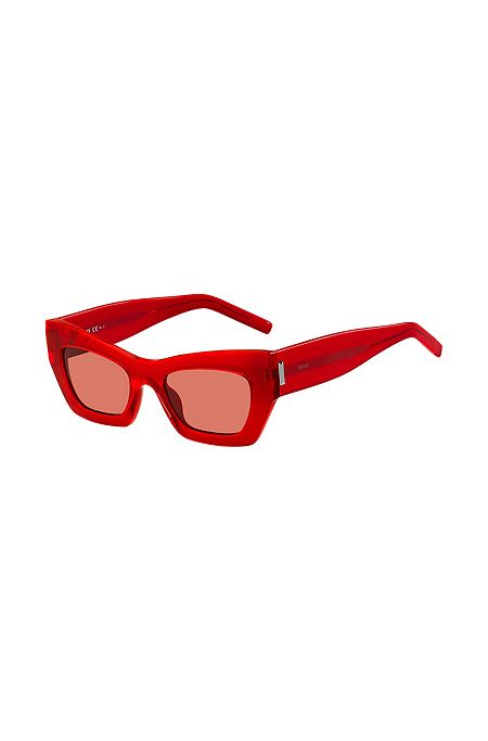 Red-acetate sunglasses with signature hardware, Assorted-Pre-Pack