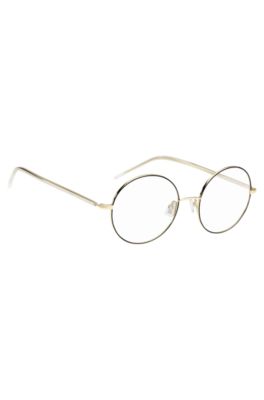 Round optical frames in lightweight titanium with signature hardware, Assorted-Pre-Pack
