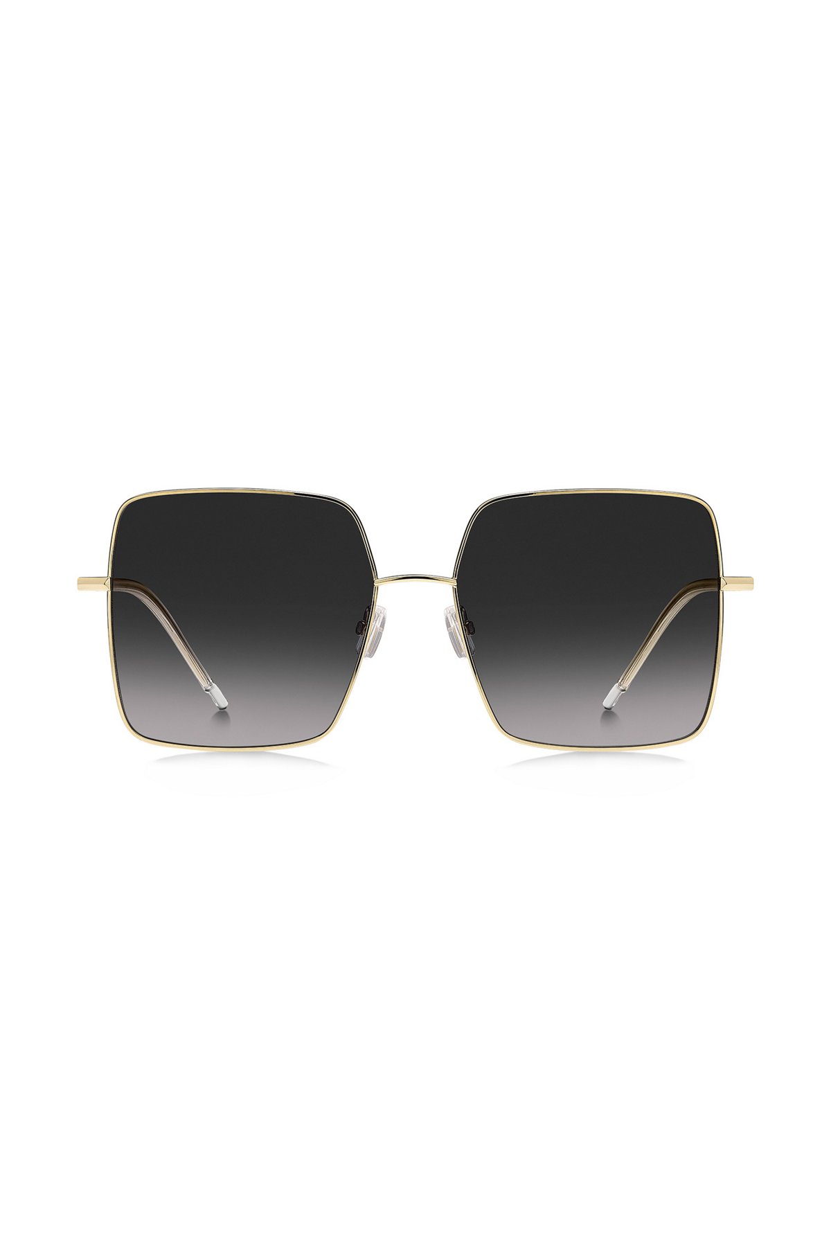 Square-frame sunglasses in lightweight titanium, Black