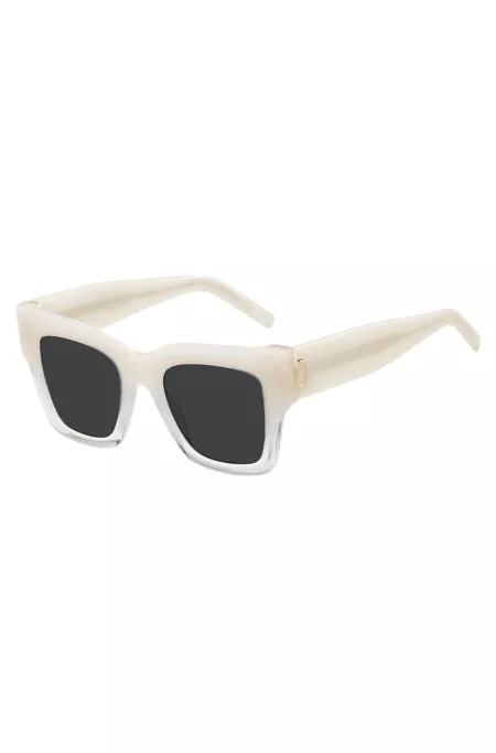 Opal-acetate sunglasses with signature hardware