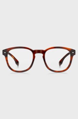 Havana-acetate optical frames with metal rivets, Assorted-Pre-Pack