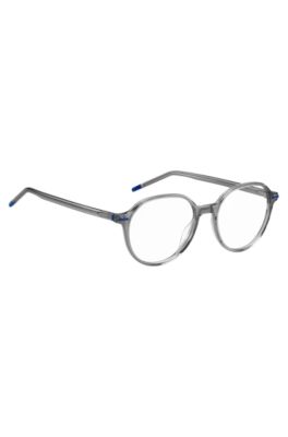 Grey-acetate optical frames with blue details, Assorted-Pre-Pack