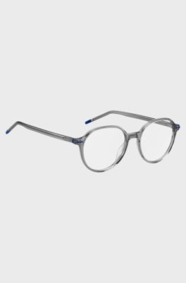Grey-acetate optical frames with blue details, Assorted-Pre-Pack