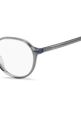 Grey-acetate optical frames with blue details, Assorted-Pre-Pack